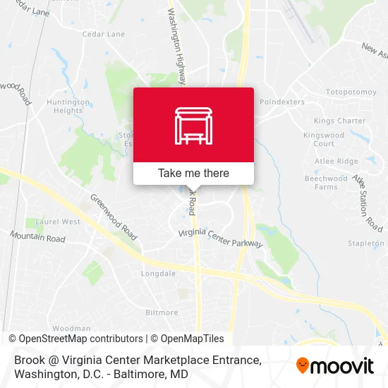 Brook @ Virginia Center Marketplace Entrance map