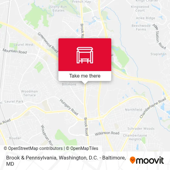 Brook & Pennsylvania map