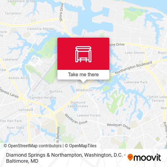 Diamond Springs & Northampton map