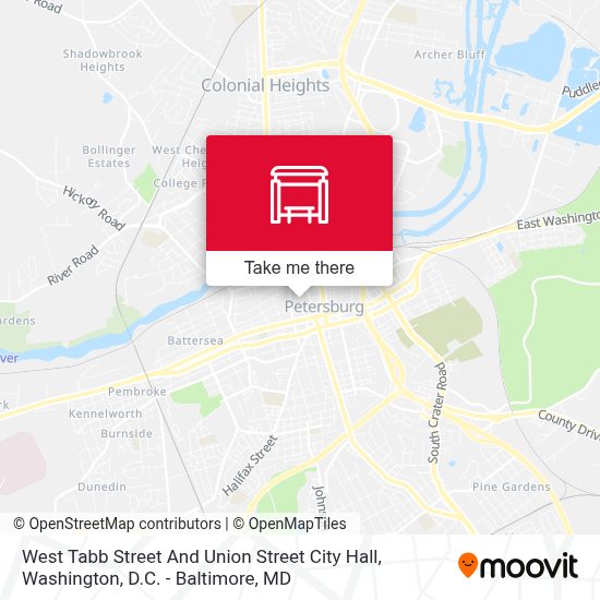 ¿Cómo llegar a West Tabb Street And Union Street City Hall en