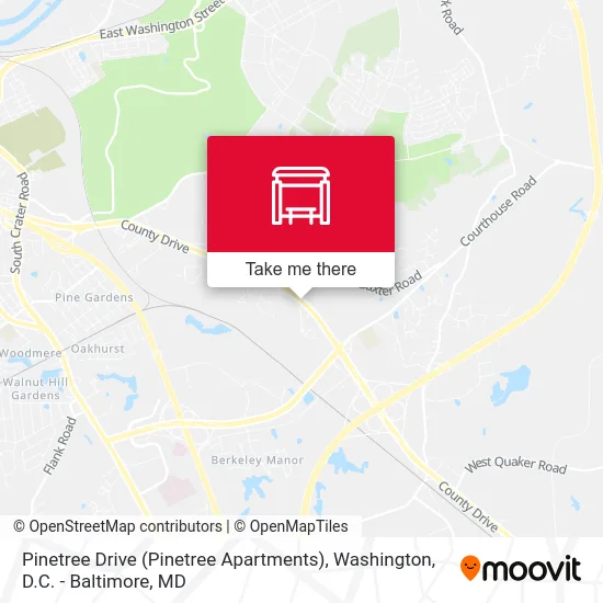 Pinetree Drive (Pinetree Apartments) map