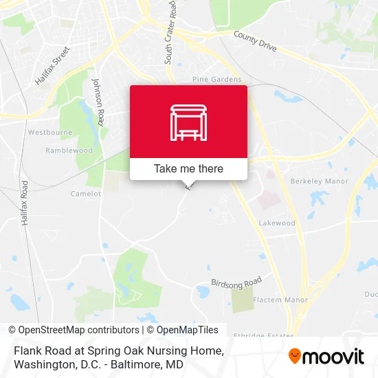 Flank Road at Spring Oak Nursing Home map
