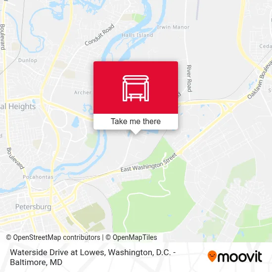 Waterside Drive at Lowes map