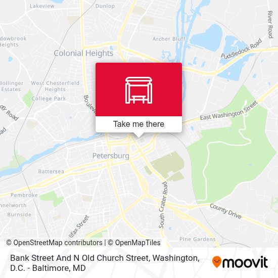How to Get to Bank Street And N Old Church Street in Petersburg by Bus ...