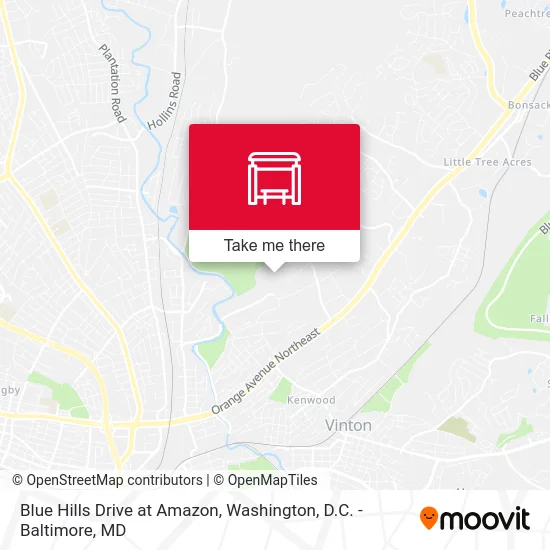 Blue Hills Drive at Amazon map