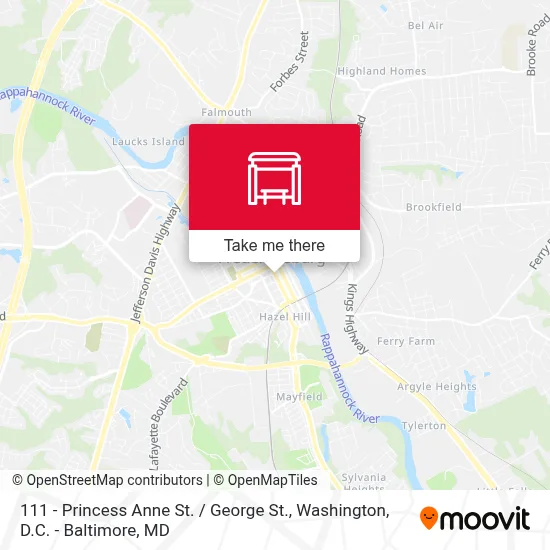 111 - Princess Anne St. / George St. map