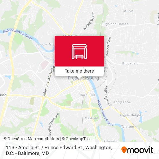 Mapa de 113 - Amelia St. / Prince Edward St.