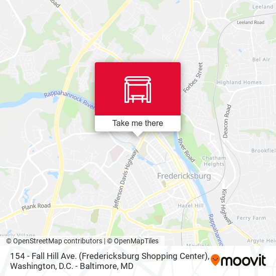 154 - Fall Hill Ave. (Fredericksburg Shopping Center) map