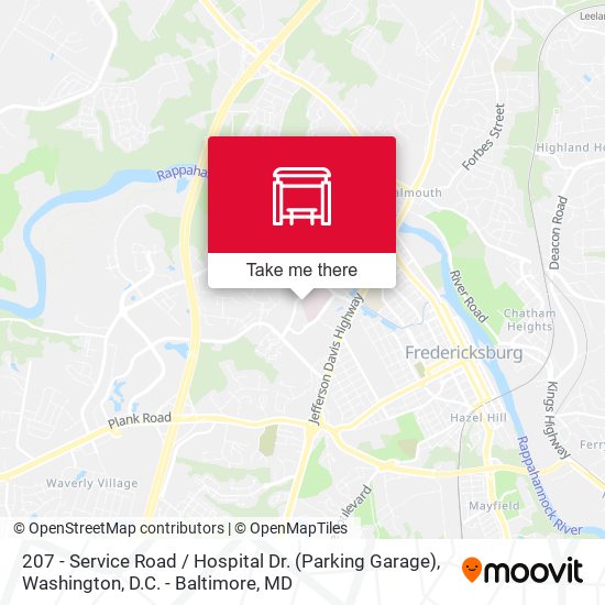 Mapa de 207 - Service Road / Hospital Dr. (Parking Garage)