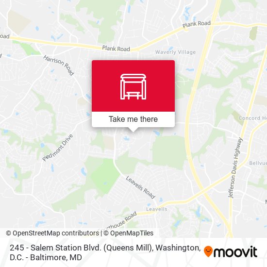 245 - Salem Station Blvd. (Queens Mill) map