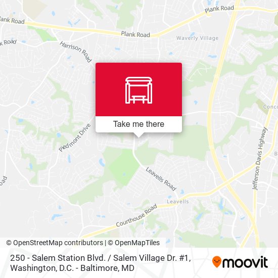 250 - Salem Station Blvd. / Salem Village Dr. #1 map