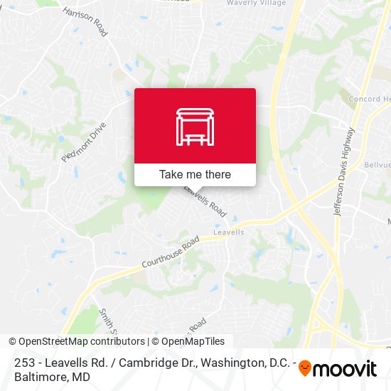 253 - Leavells Rd. / Cambridge Dr. map