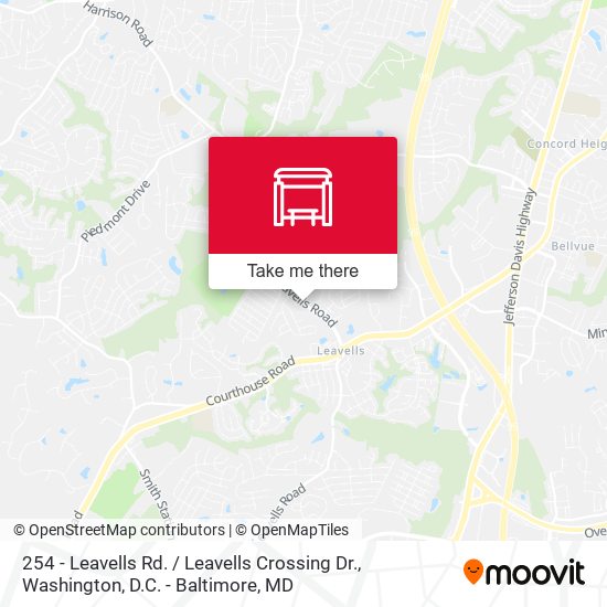 Mapa de 254 - Leavells Rd. / Leavells Crossing Dr.