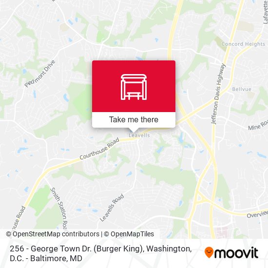 Mapa de 256 - George Town Dr. (Burger King)