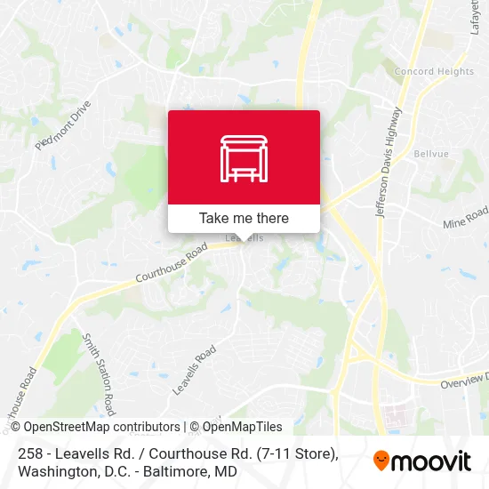 258 - Leavells Rd. / Courthouse Rd. (7-11 Store) map