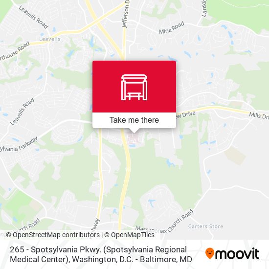 265 - Spotsylvania Pkwy. (Spotsylvania Regional Medical Center) map