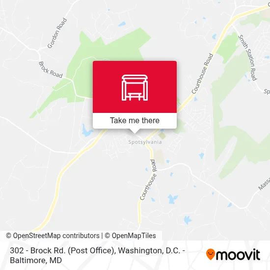 302 - Brock Rd. (Post Office) map
