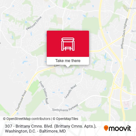 Mapa de 307 - Brittany Cmns. Blvd. (Brittany Cmns. Apts.)