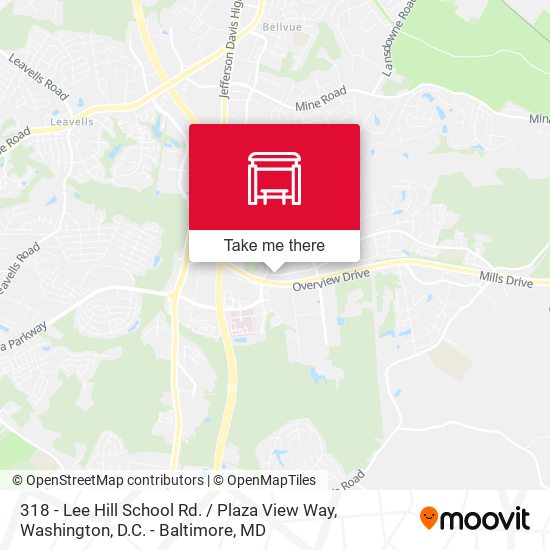 Mapa de 318 - Lee Hill School Rd. / Plaza View Way