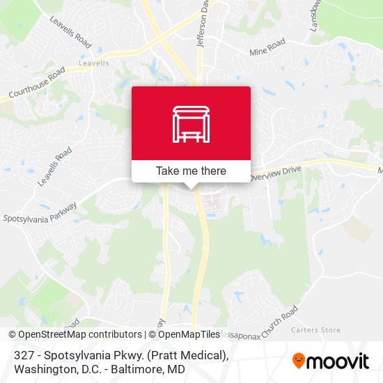 327 - Spotsylvania Pkwy. (Pratt Medical) map
