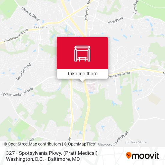 Mapa de 327 - Spotsylvania Pkwy. (Pratt Medical)