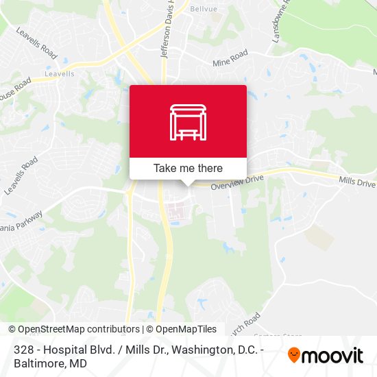 328 - Hospital Blvd. / Mills Dr. map
