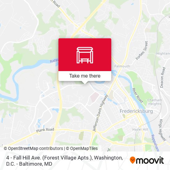 4 - Fall Hill Ave. (Forest Village Apts.) map