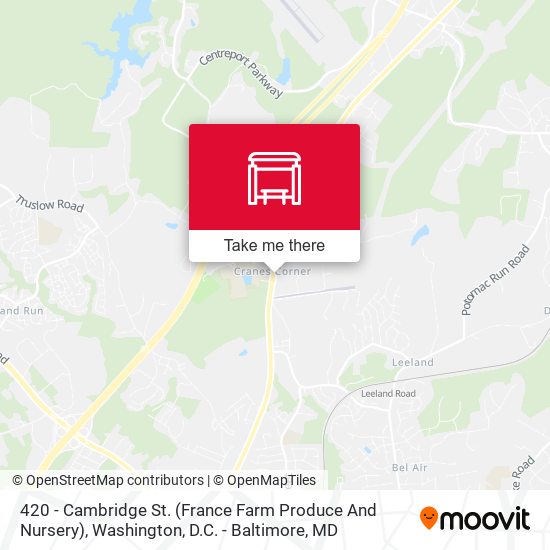 Mapa de 420 - Cambridge St. (France Farm Produce And Nursery)