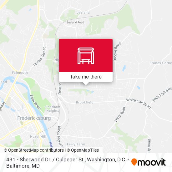 Mapa de 431 - Sherwood Dr. / Culpeper St.