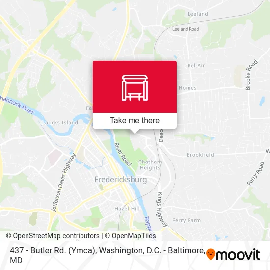 437 - Butler Rd. (Ymca) map