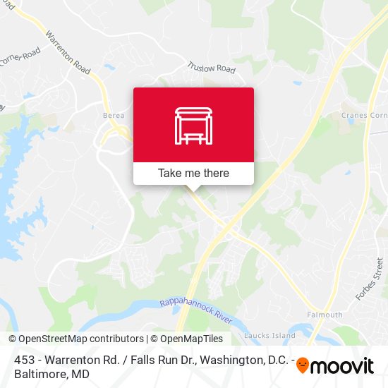 Mapa de 453 - Warrenton Rd. / Falls Run Dr.