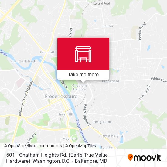 501 - Chatham Heights Rd. (Earl's True Value Hardware) map