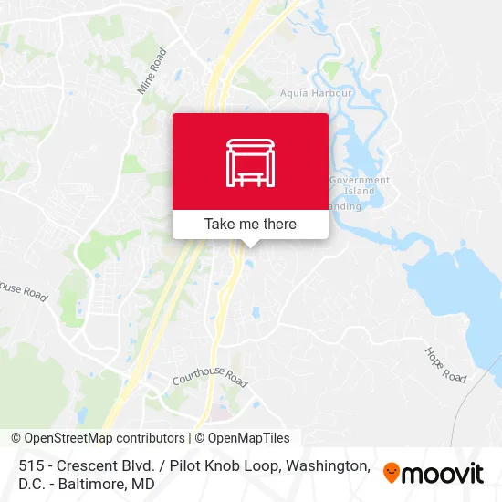 515 - Crescent Blvd. / Pilot Knob Loop map