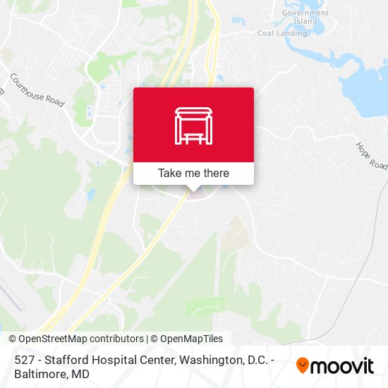 Mapa de 527 - Stafford Hospital Center