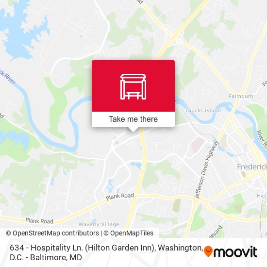 Mapa de 634 - Hospitality Ln. (Hilton Garden Inn)