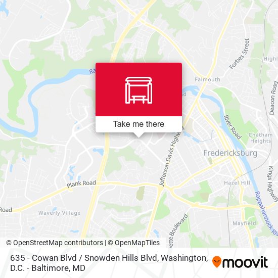 Mapa de 635 - Cowan Blvd / Snowden Hills Blvd