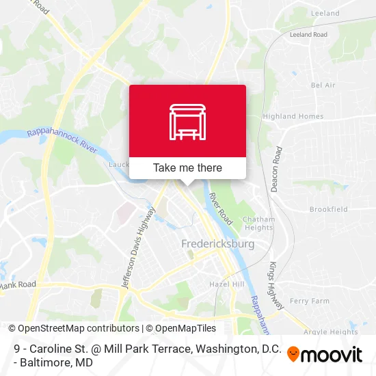9 - Caroline St. @ Mill Park Terrace map