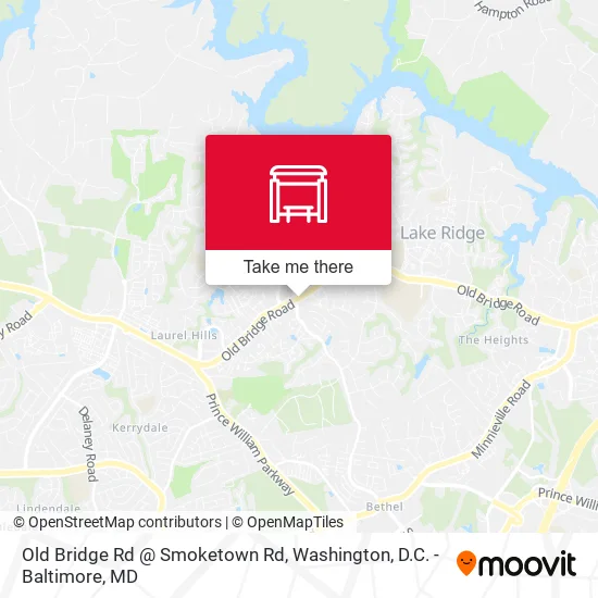 Old Bridge Rd @ Smoketown Rd map