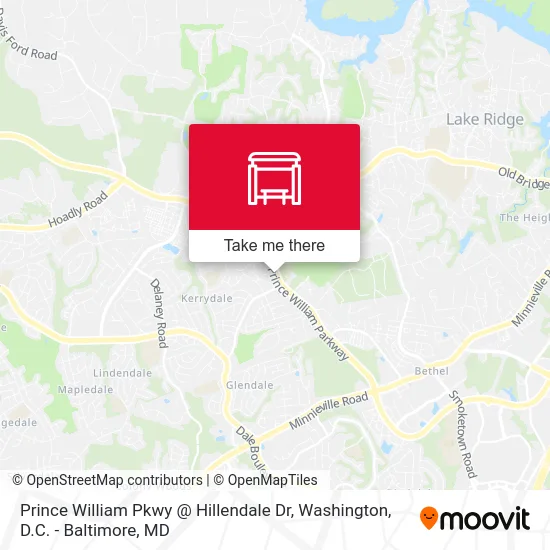Prince William Pkwy @ Hillendale Dr map