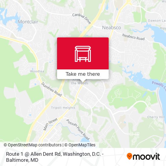 Mapa de Route 1 @ Allen Dent Rd