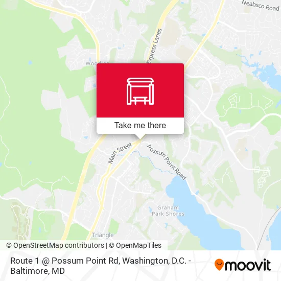 Mapa de Route 1 @ Possum Point Rd