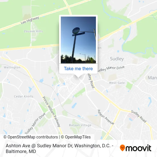 Ashton Ave @ Sudley Manor Dr map