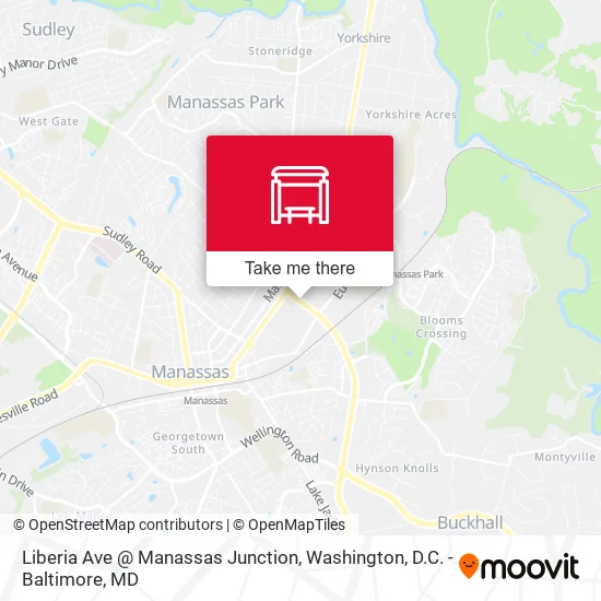 Liberia Ave @ Manassas Junction map