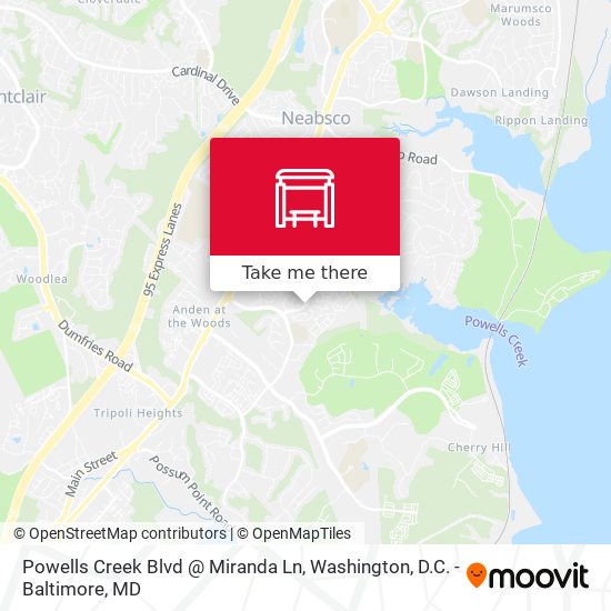 Mapa de Powells Creek Blvd @ Miranda Ln