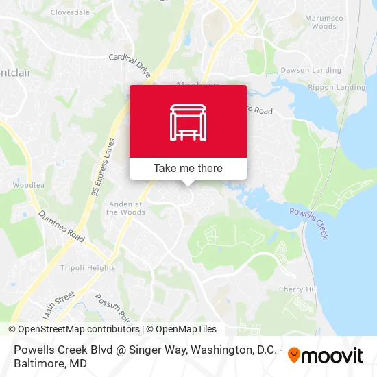 Powells Creek Blvd @ Singer Way map