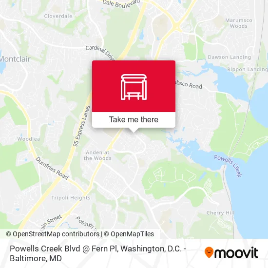 Mapa de Powells Creek Blvd @ Fern Pl