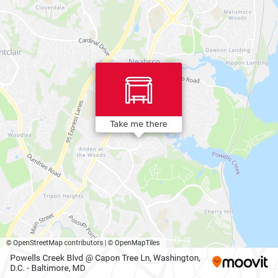Powells Creek Blvd @ Capon Tree Ln map