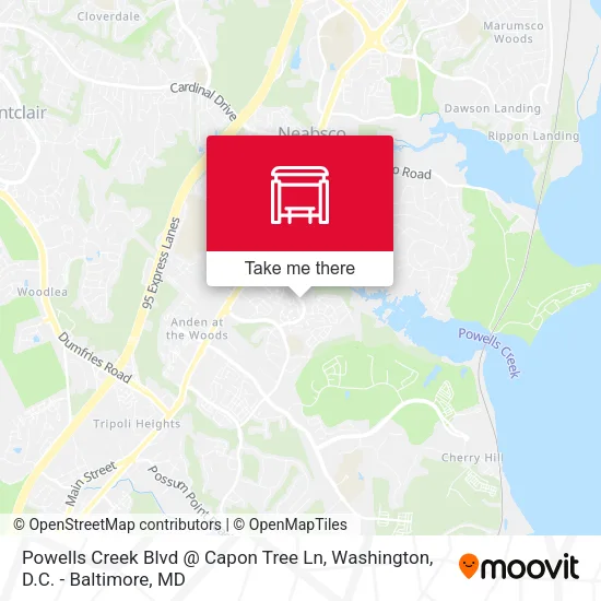 Powells Creek Blvd @ Capon Tree Ln map