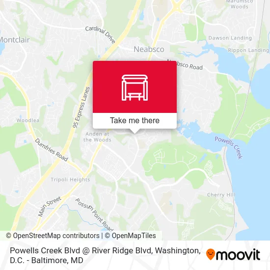 Powells Creek Blvd @ River Ridge Blvd map