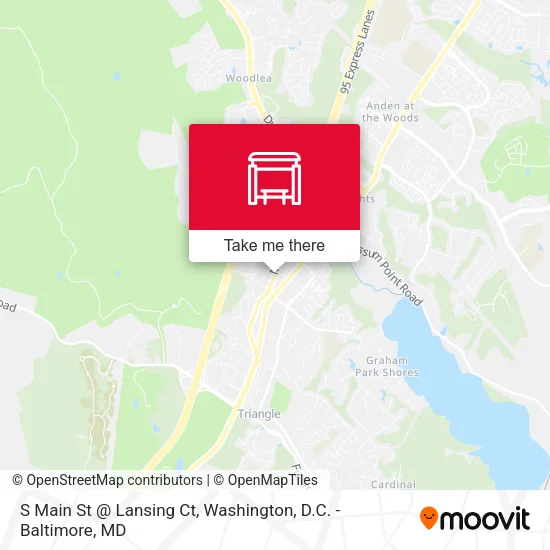 S Main St @ Lansing Ct map